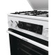 Gorenje Плита комби, 70л, 50x60см, дисплей, эмалированные реш, программатор IconLed, метал.крышка, белый (MEKS5121WM)