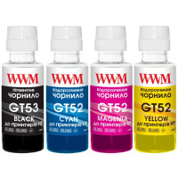 Чернила WWM HP GT52/53, 4х100г (B/C/M/Y) для Ink Tank 115/315/319 (GT53SET)