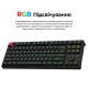 Клавиатура Keychron C3 Max Super Red Switch RGB Wireless/Bluetooth/USB UA Black (C3M-H1-UA)