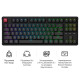 Клавиатура Keychron C3 Max Super Red Switch RGB Wireless/Bluetooth/USB UA Black (C3M-H1-UA)