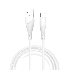 Дата кабель USB 2.0 AM to USB-C 1.0m 2.4A X196 white WUW (6972573335589)