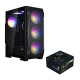 Zalman Корпус N7 PLUS V2  + блок питания ZM700-LX3, 1xUSB3.0, 2xUSB2.0, 6x120мм RGB Rainbow, 1x120мм, VGA 340мм, LCS ready, TG Side Panel, ATX, черный (N7PLUSV2+ZM700-LX3)