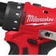 Milwaukee Шурупокрут-дриль акумуляторний Milwaukee M12 BLDDRC-201BRF 12В 2А·год 40Нм 0-1700об/хв ЗП С12 сумка 0.98кг (4933500773)