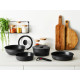 Tefal Tefal Ingenio Inspiration Cookware Set, 6 pieces, aluminum, glass, bakelite, black (L867S604)