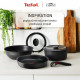 Tefal Tefal Ingenio Inspiration Cookware Set, 6 pieces, aluminum, glass, bakelite, black (L867S604)