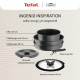 Tefal Tefal Ingenio Inspiration Cookware Set, 6 pieces, aluminum, glass, bakelite, black (L867S604)