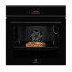 Electrolux Electric oven, 72 l, A+, display, convection, pyrolysis, telescopic guides, black (EOE8P39H)