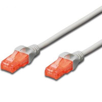 Патч-корд 1м, CAT 6 UTP, AWG 26/7, Cu, LSZH, grey Digitus (DK-1617-010)
