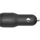 Belkin DUAL USB-A CAR CHARGER w/ 1M PVC A-mUSB, 24W, BLK (CCE002BT1MBK)