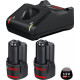 Bosch Battery and charger set Bosch Professional GBA 12V 2x3.0A·hour ZP GAL 12V-40 (1.600.A01.9RD)