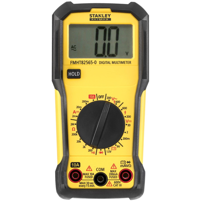 Stanley FatMax digital multimeter, 0-600V, wide LCD display (FMHT82565-0)