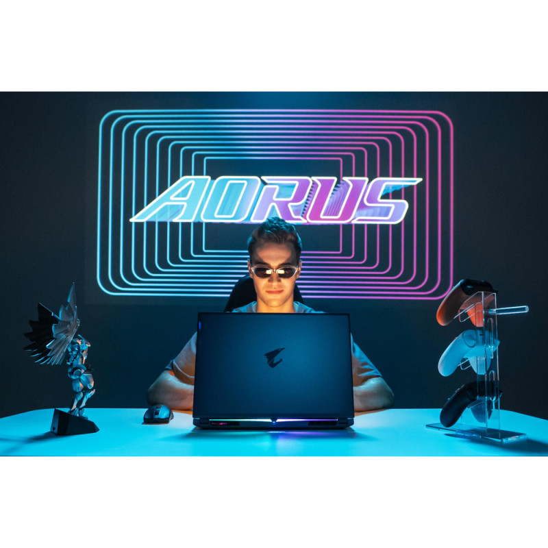 Gigabyte AORUS Notebook 16X 16.0 QHD 165Hz, Intel i7-13650HX, 16GB, F1TB, NVD4070-8, W11, black (AORUS_16X_9SG-43UAC54SH)