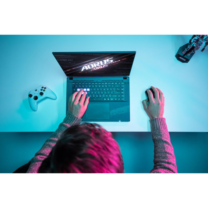 Gigabyte AORUS Notebook 16X 16.0 QHD 165Hz, Intel i7-13650HX, 16GB, F1TB, NVD4070-8, W11, black (AORUS_16X_9SG-43UAC54SH)