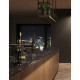 Deante Kitchen Sink granite, rectang., with drainboard, 780х500х230mm, bowl - 1, over-mounted, black matt + kitchen board (ZKM_N113)