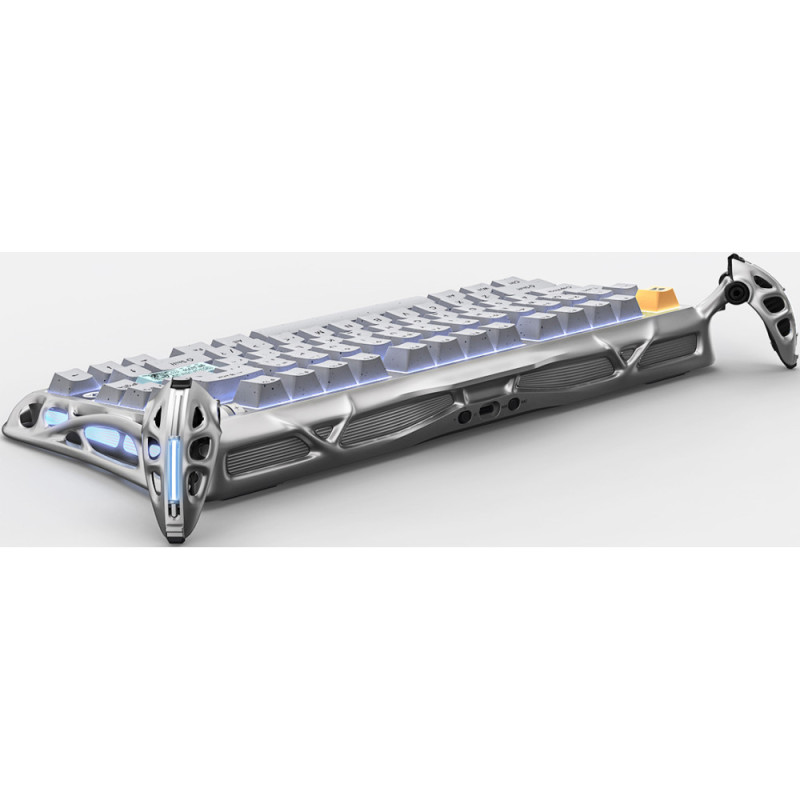 GravaStar Клавіатура механічна GravaStar Mercury K1 Pro 80keys, GravaStar x Kailh Speedy Mint, EN/UKR, BT/WL/USB, сірий (GSK1PRO_GRY)
