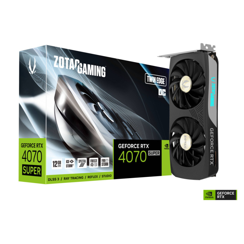 Zotac Graphic Adapter GeForce RTX 4070 SUPER 12GB GDDR6X Twin Edge OC