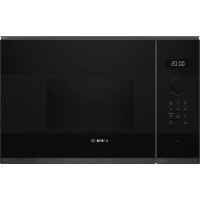 Bosch Bosch Microwave oven built-in, 20L, electronic control, 800W, display, black/inox (BFL524MH2)
