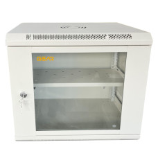 Шкаф настенный GEAR 9U 19" 600x600x450 мм, + полка 19", grey (GWMSN-9U-600-600G)