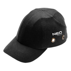 Neo Tools Baseball cap, cotton, reinforced inside with protective elements, black (97-590)