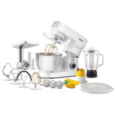 Sencor kitchen machine 1000W, cup-iron, case-plastic, nozzles-15, white (STM3760WH)