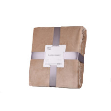ARDESTO Flannel blanket, 200x220cm, beige, 100% polyester (ART0206SB)