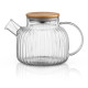 ARDESTO Tea pot Iceberg, 1000ml, borosilicate glass, bamboo, transparent (AR3010GA)