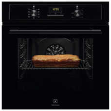 Electrolux Духова шафа електрична, 65л, A, дисплей, конвекція, телескопічні напрямні, чорний (EOF3H50BK)
