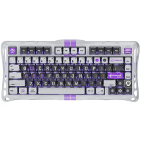 GravaStar Клавіатура механічна Mercury V75 80keys, Magnetic Jade Pro, 8K, USB-A, RGB, Mecha Gray (GS_V75_GWT)
