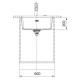 Franke Kitchen sink Maris, fragranite, rectang., no drainboard, 553х433х200mm, bowl - 1, built-in, MRG 110-52, sahara (125.0701.781)
