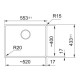 Franke Kitchen sink Maris, fragranite, rectang., no drainboard, 553х433х200mm, bowl - 1, built-in, MRG 110-52, sahara (125.0701.781)