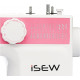 ISEW Швейная машина iSEW C25, электромех., 62Вт, 25 шв.оп., петля полуавтомат, белый + розовый (ISEW-C25)