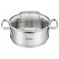 Tefal DUETTO+ saucepan, 2L, with lid, stainless steel, glass (G7194356)