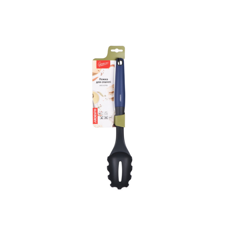 ARDESTO Spaghetti spoon Gemini, 32.8cm, nylon, plastic, gray-blue (AR2107PB)
