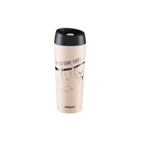 ARDESTO Travel mug Coffee time Bradypus 450 ml, s/s, beige (AR2645DBE)