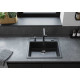 Hansgrohe Мийка кухонна S52, граніт, прямокутник, без крила, 550х490х190мм, чаша - 1, врізна, S520-F510, чорний графіт (43359290)