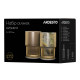 ARDESTO Low glasses set, 200ml, 2pcs, glass, golden (AR2620GG)