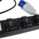 Könner & Söhnen Extender-adapter KS EX1.5M-3S, 5000W, 3x16A/250V, 3x2.5mm, IP44, 0.7kg, 1.5m, black (KSEX1.5M-3S)