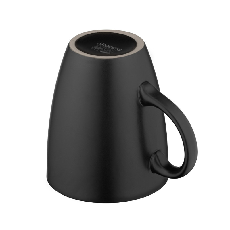 ARDESTO Mug Bolzano, 380ml, ceramic, black-green (AR2938BM)