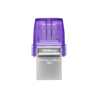 Kingston 128GB USB 3.2 Type-A Gen1 + Type-C DT microDuo 3C R200MB/s (DTDUO3CG3/128GB)