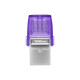 Kingston 128GB USB 3.2 Type-A Gen1 + Type-C DT microDuo 3C R200MB/s (DTDUO3CG3/128GB)