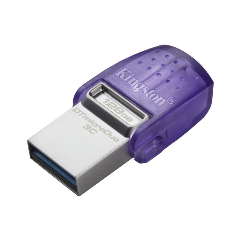 Kingston 128GB USB 3.2 Type-A Gen1 + Type-C DT microDuo 3C R200MB/s (DTDUO3CG3/128GB)