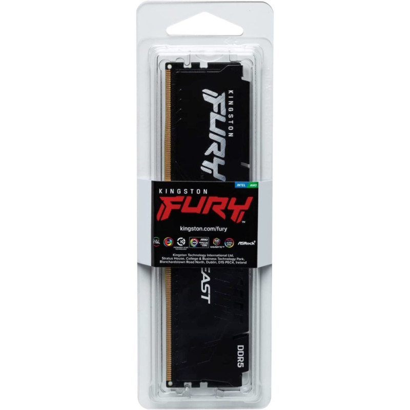 Kingston Memory DDR5 32GB 6000 FURY Beast Black XMPм