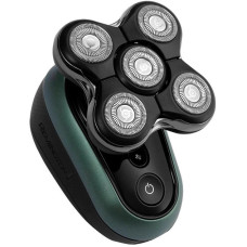 Remington Electric shaver rotary, razor head-5, Li-Ion, dry+wet, trimmer, black-green (XR1600)