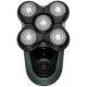 Remington Electric shaver rotary, razor head-5, Li-Ion, dry+wet, trimmer, black-green (XR1600)
