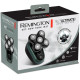 Remington Electric shaver rotary, razor head-5, Li-Ion, dry+wet, trimmer, black-green (XR1600)