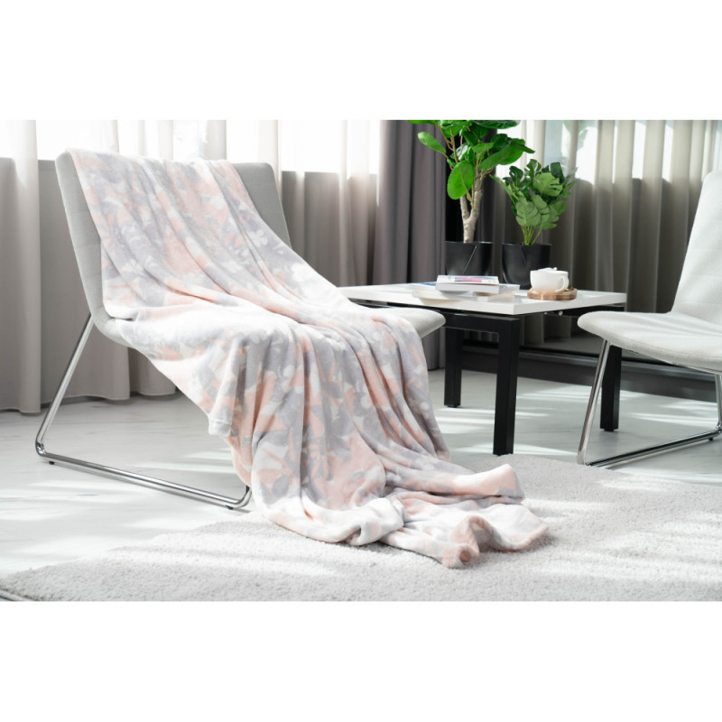 ARDESTO Flannel blanket, 160x200cm, floral, 100% polyester (ART0106PB)