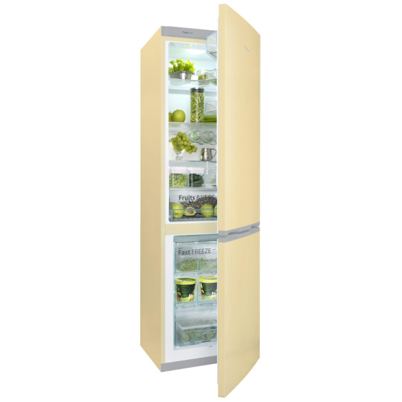 SNAIGE Ref  with bottom freezer, 194.5x60х65, ref-233L, freez.-88L, 2doors, A++, ST, beige (RF58SM-S5DV2E)