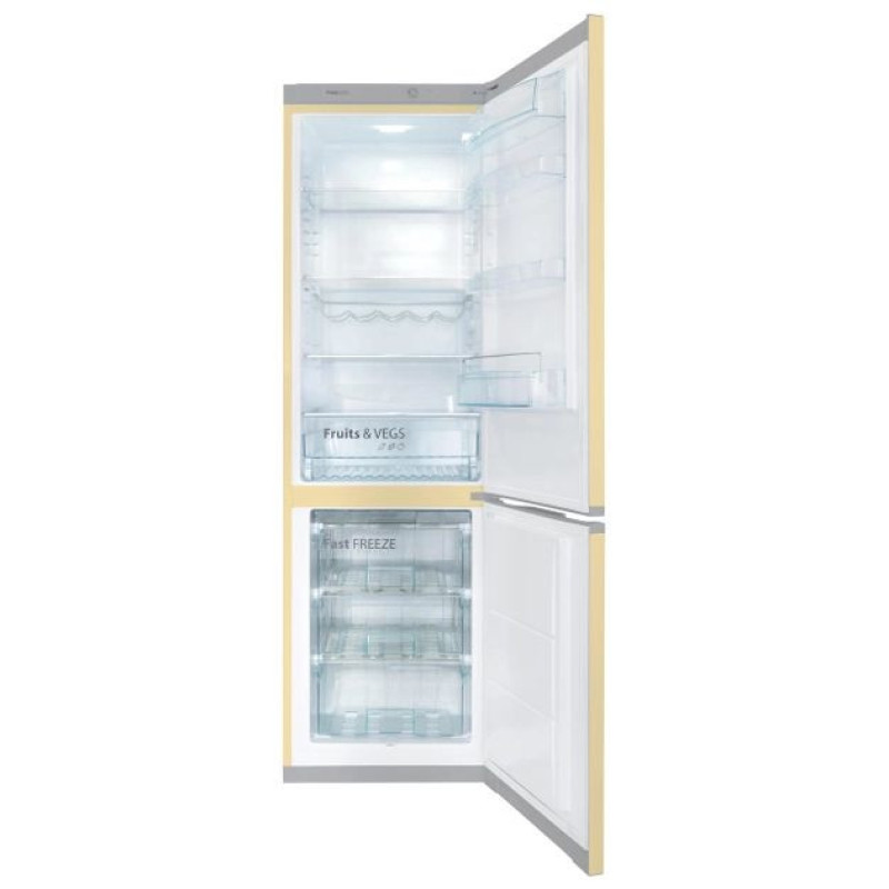 SNAIGE Ref  with bottom freezer, 194.5x60х65, ref-233L, freez.-88L, 2doors, A++, ST, beige (RF58SM-S5DV2E)
