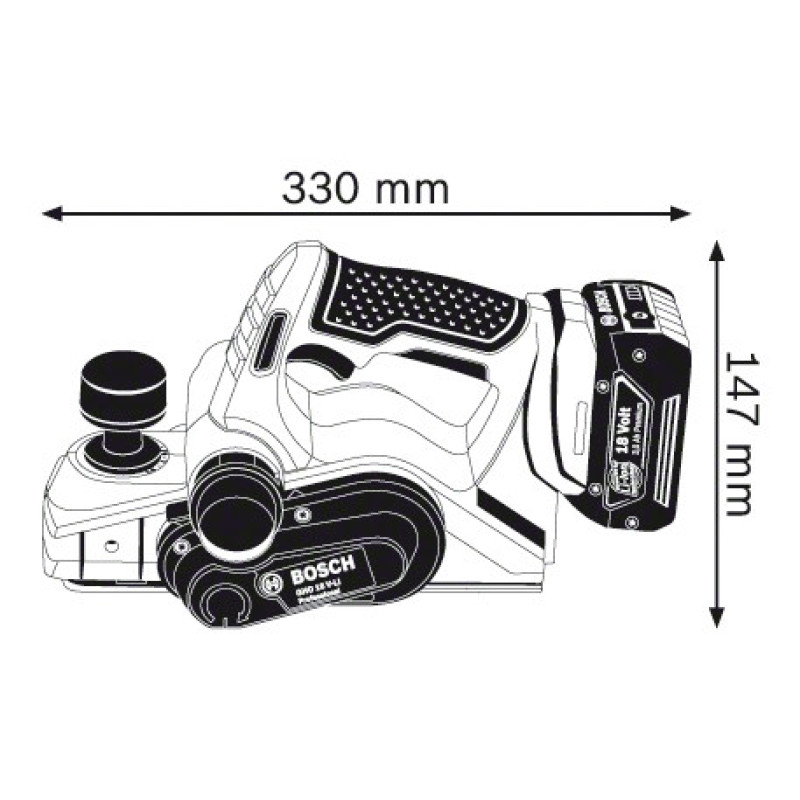 Bosch Professional GHO 18 V-LI аккумуляторный