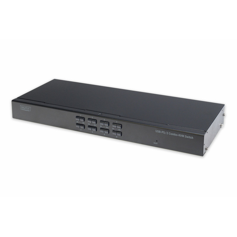 Digitus Combo-KVM, 1 user, 8-port PS/2 or USB (DS-23200-2)